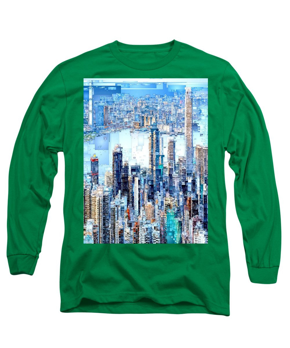 Long Sleeve T-Shirt - Hong Kong Skyline