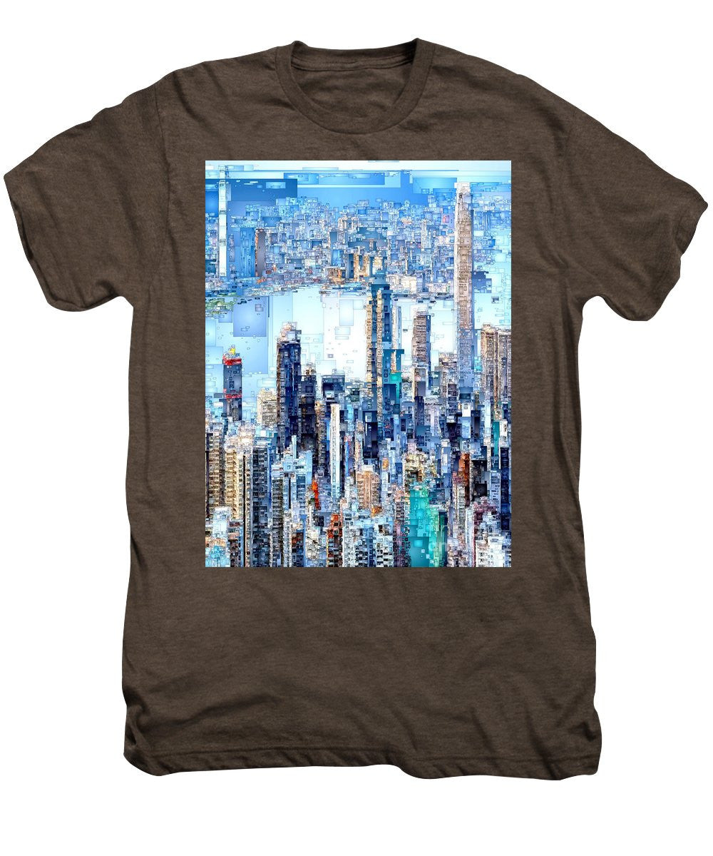 Men's Premium T-Shirt - Hong Kong Skyline