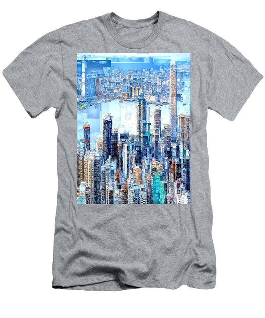 Men's T-Shirt (Slim Fit) - Hong Kong Skyline