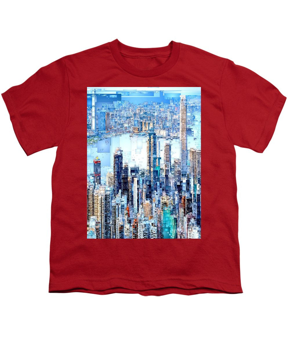 Youth T-Shirt - Hong Kong Skyline