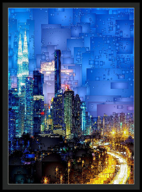 Framed Print - Kuala Lumpur At Night