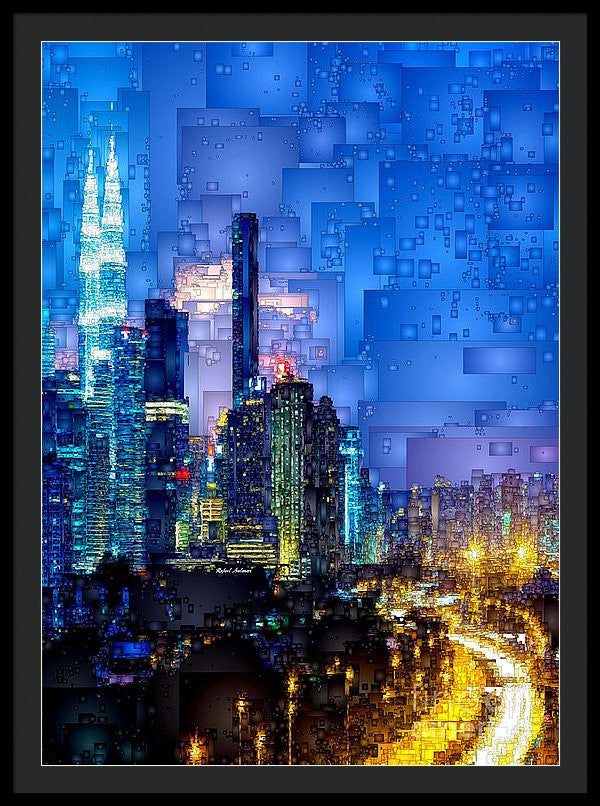 Framed Print - Kuala Lumpur At Night