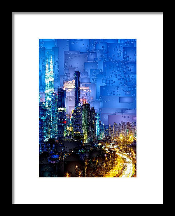 Framed Print - Kuala Lumpur At Night