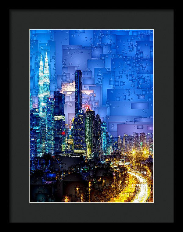 Framed Print - Kuala Lumpur At Night