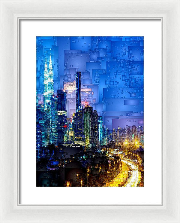 Framed Print - Kuala Lumpur At Night