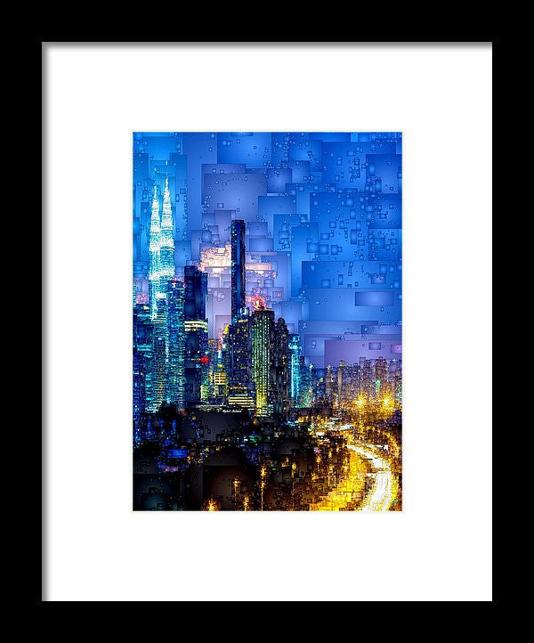 Framed Print - Kuala Lumpur At Night