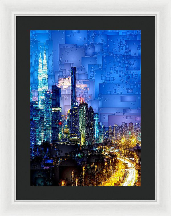 Framed Print - Kuala Lumpur At Night