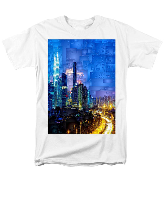 T-shirt pour homme (coupe standard) - Kuala Lumpur la nuit