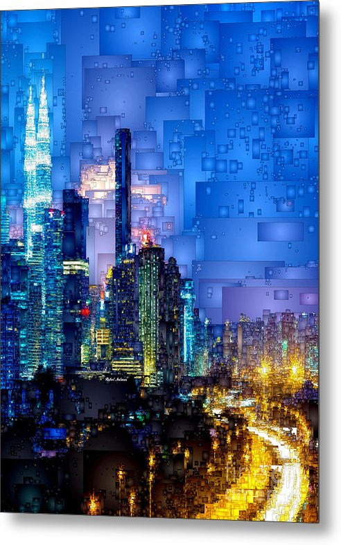 Metal Print - Kuala Lumpur At Night