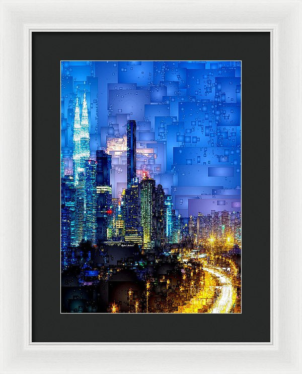 Framed Print - Kuala Lumpur At Night