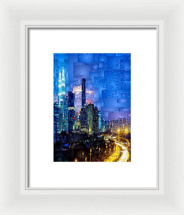 Framed Print - Kuala Lumpur At Night