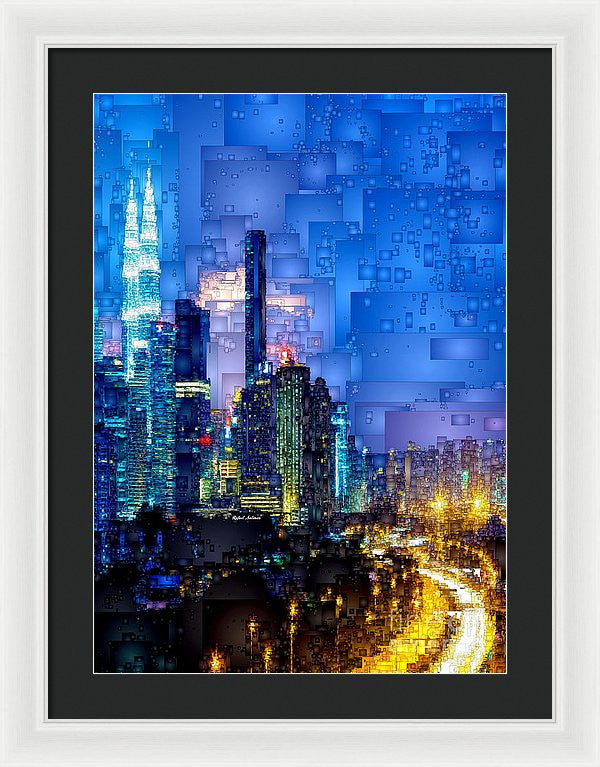 Framed Print - Kuala Lumpur At Night