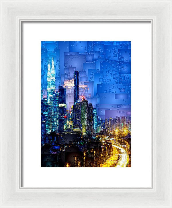 Framed Print - Kuala Lumpur At Night