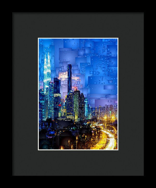 Framed Print - Kuala Lumpur At Night