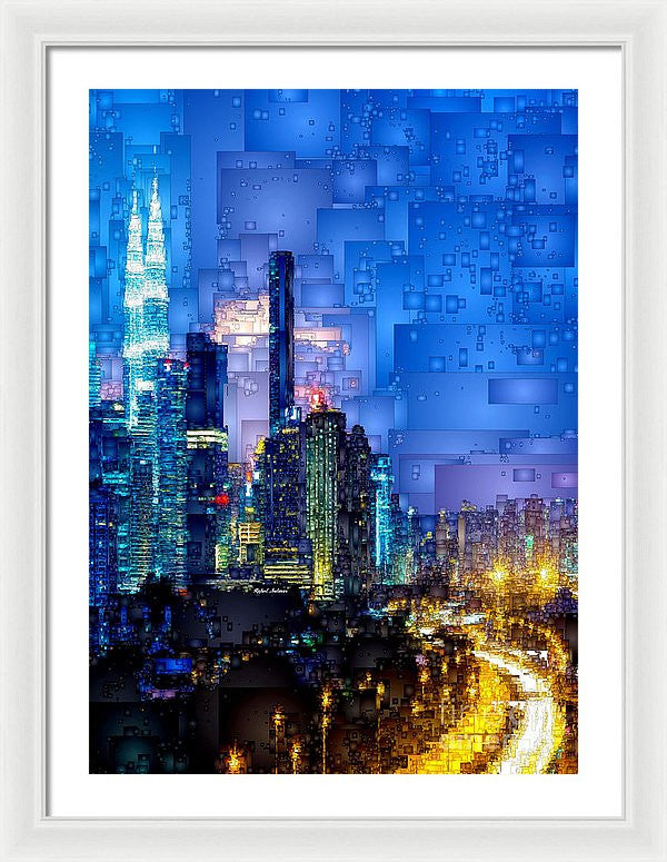 Framed Print - Kuala Lumpur At Night