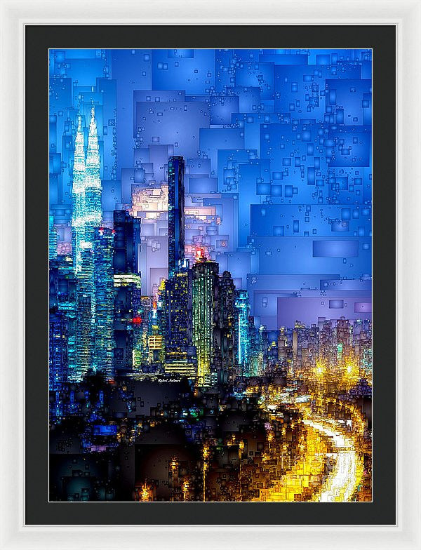 Framed Print - Kuala Lumpur At Night