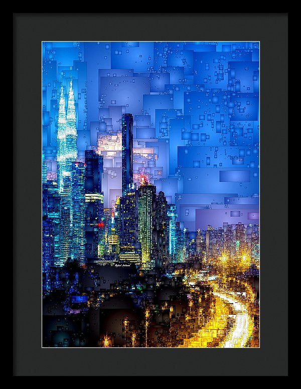 Framed Print - Kuala Lumpur At Night