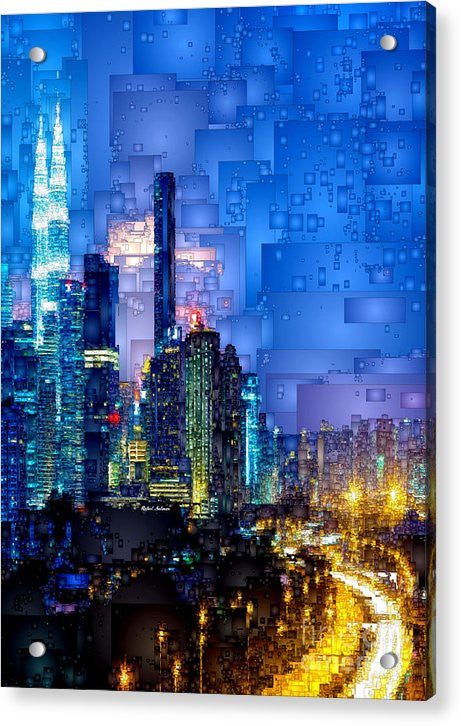 Acrylic Print - Kuala Lumpur At Night