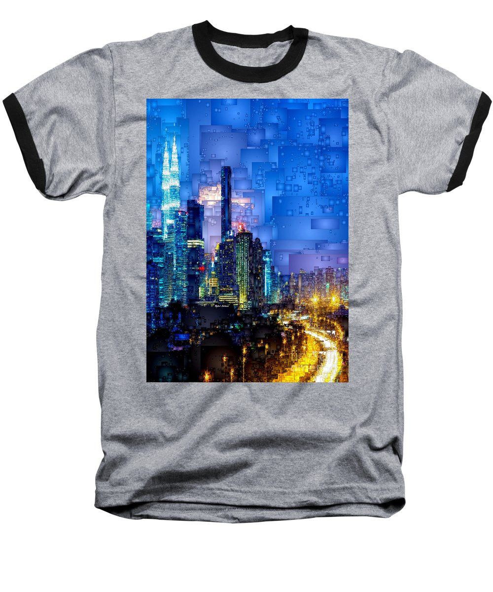 T-shirt de baseball - Kuala Lumpur la nuit