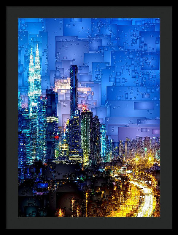 Framed Print - Kuala Lumpur At Night