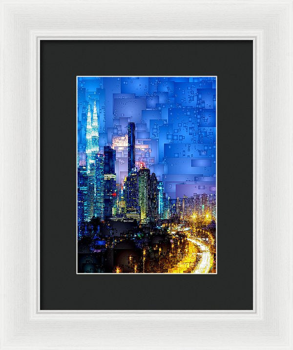 Framed Print - Kuala Lumpur At Night