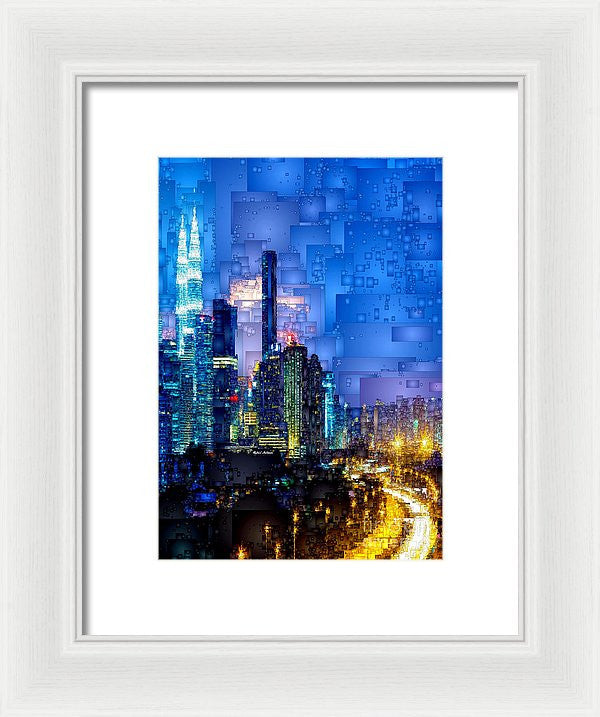 Framed Print - Kuala Lumpur At Night