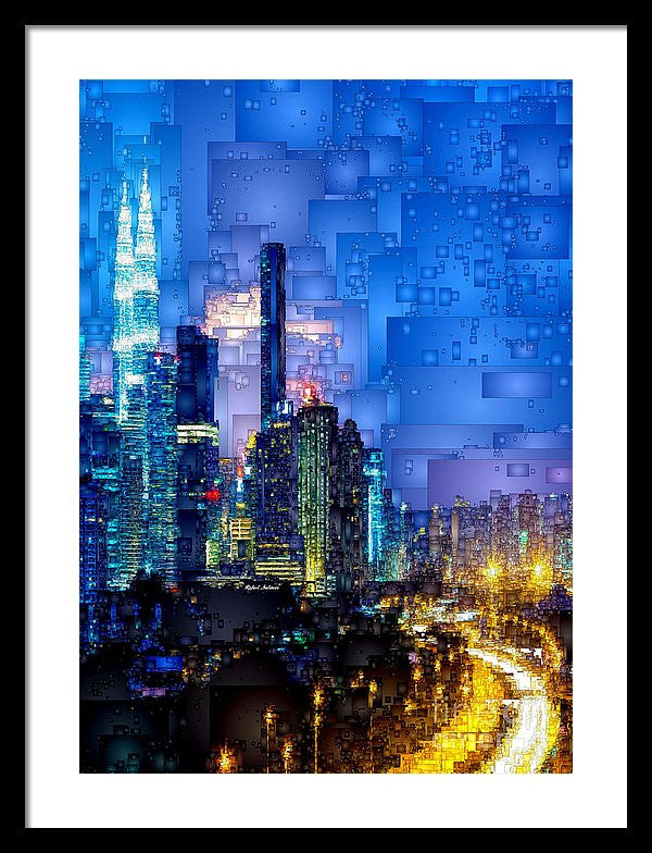 Framed Print - Kuala Lumpur At Night