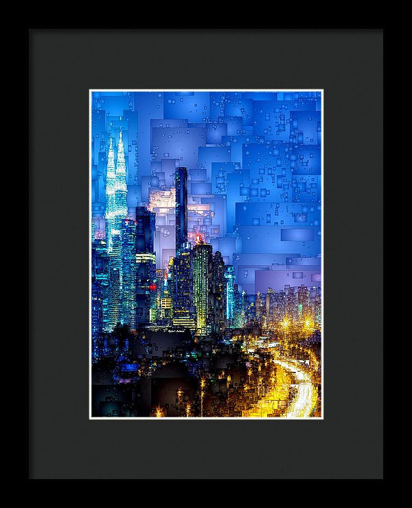 Framed Print - Kuala Lumpur At Night