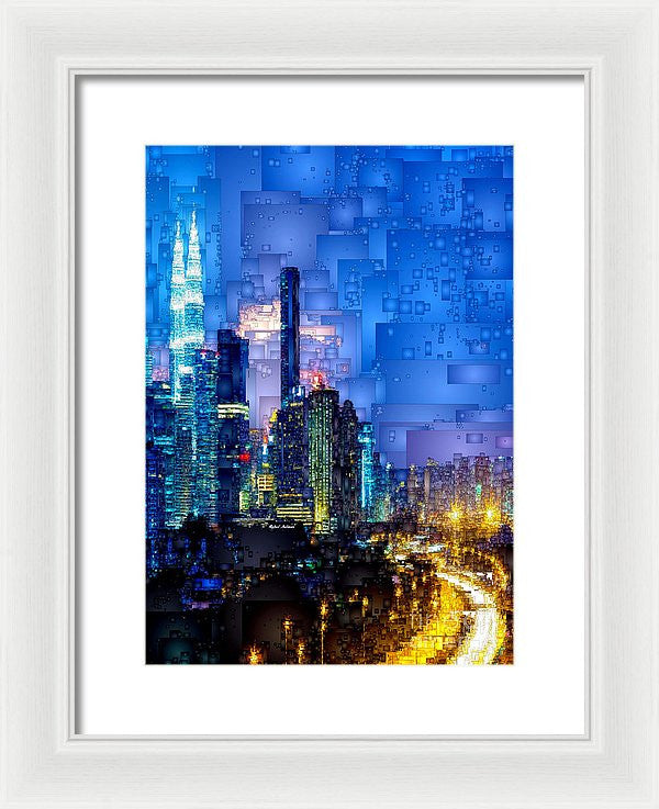 Framed Print - Kuala Lumpur At Night