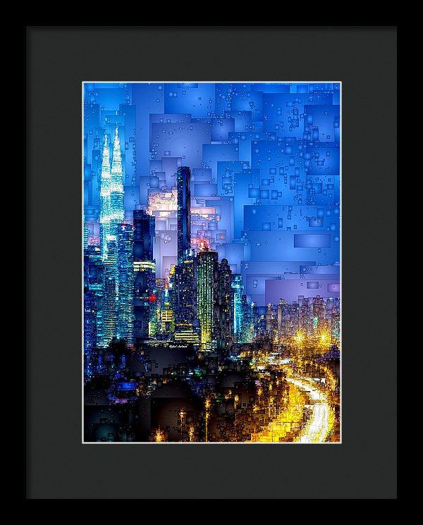 Framed Print - Kuala Lumpur At Night