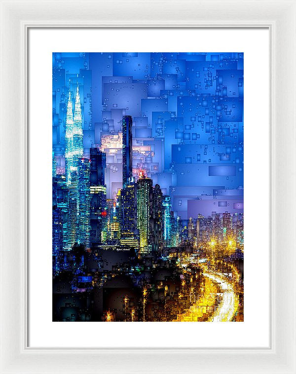 Framed Print - Kuala Lumpur At Night