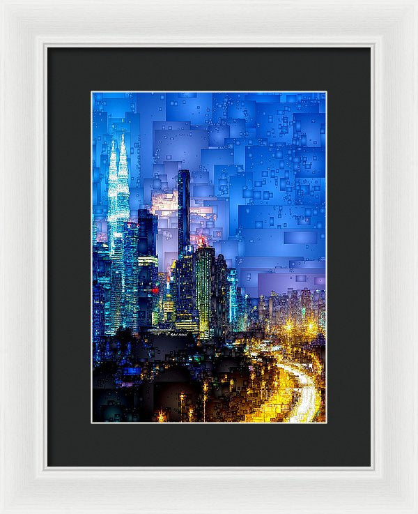 Framed Print - Kuala Lumpur At Night