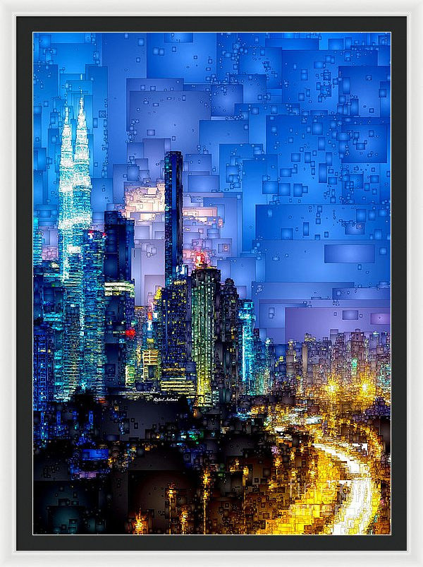 Framed Print - Kuala Lumpur At Night