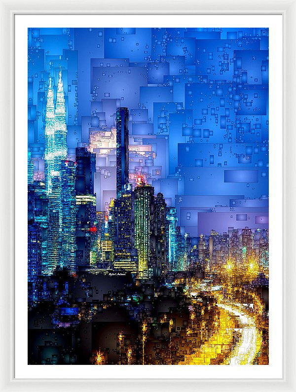 Framed Print - Kuala Lumpur At Night