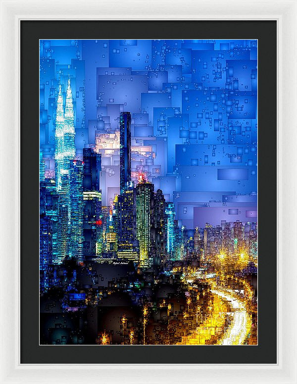 Framed Print - Kuala Lumpur At Night