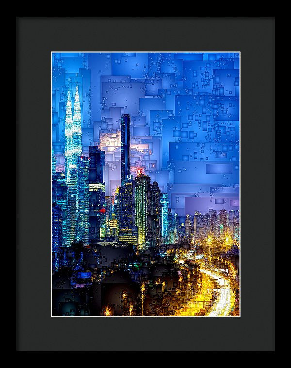 Framed Print - Kuala Lumpur At Night