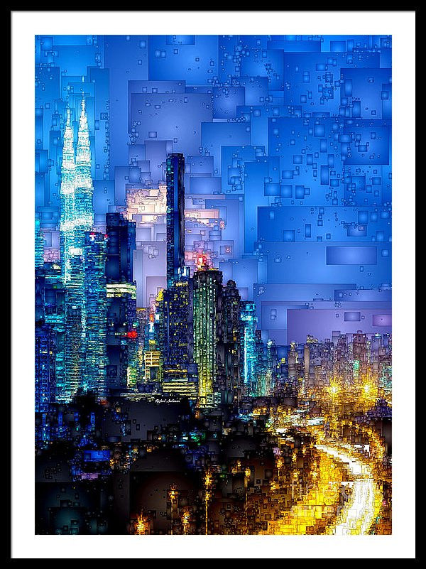 Framed Print - Kuala Lumpur At Night