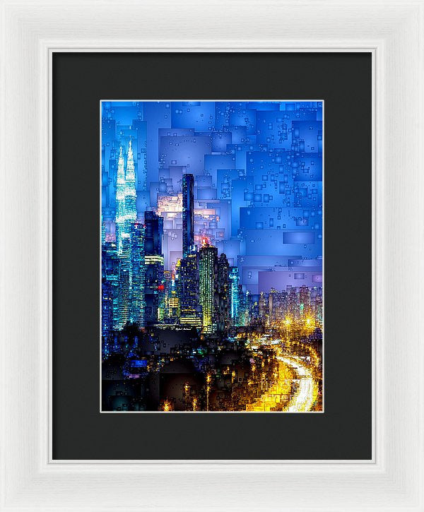 Framed Print - Kuala Lumpur At Night