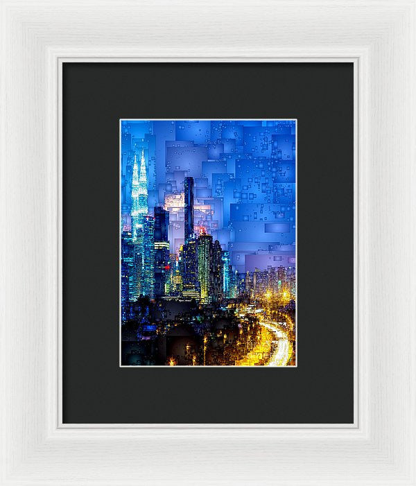 Framed Print - Kuala Lumpur At Night