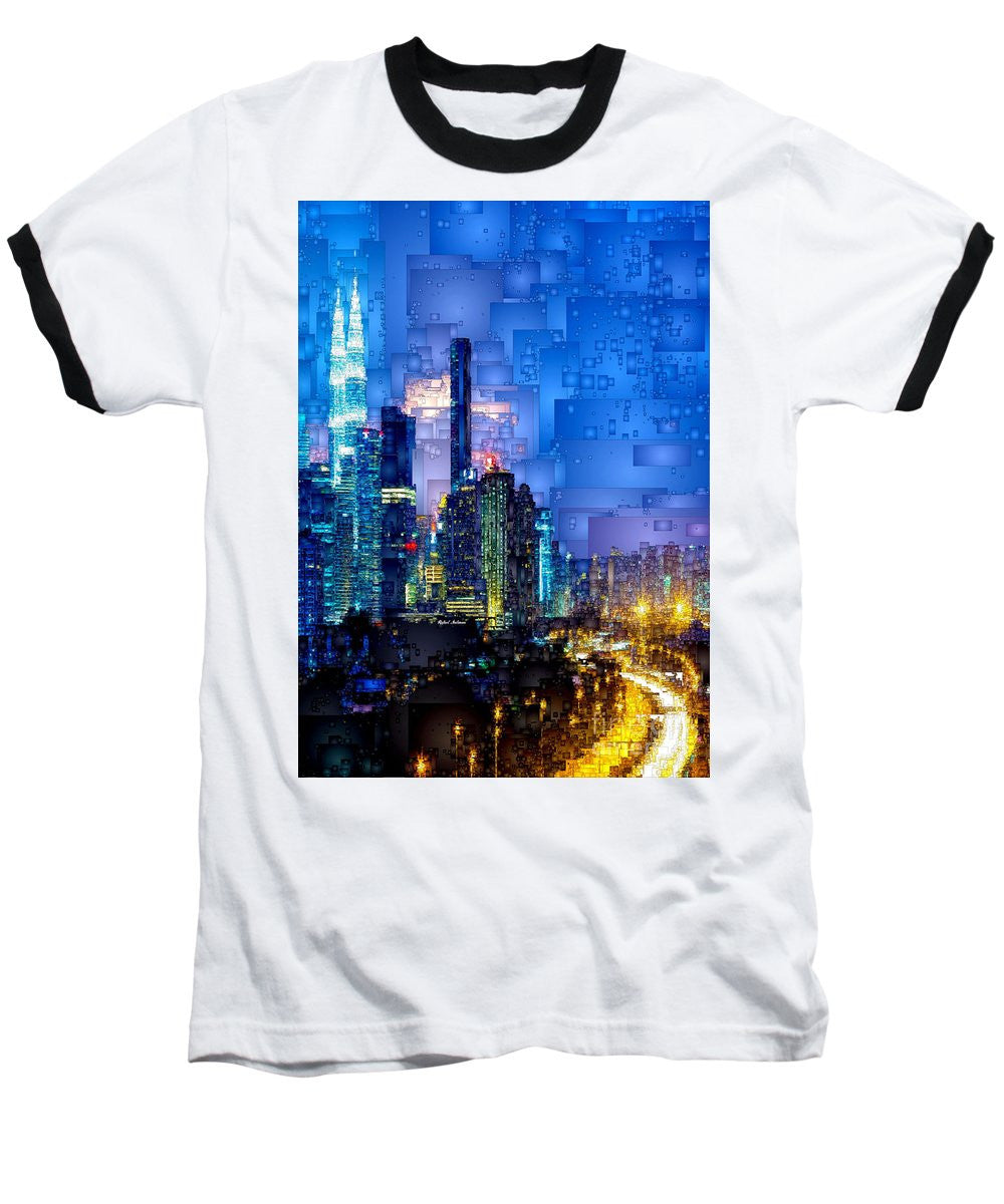 T-shirt de baseball - Kuala Lumpur la nuit