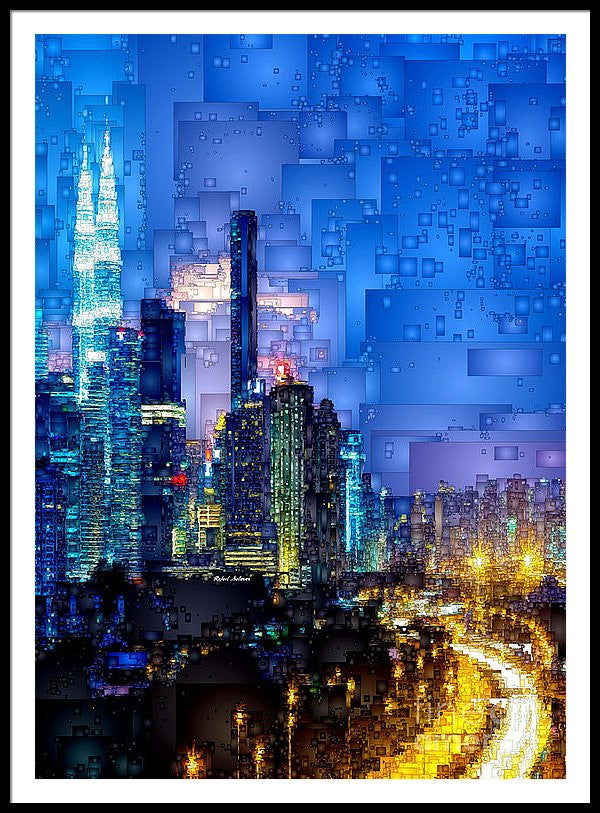 Framed Print - Kuala Lumpur At Night