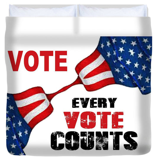 Vote - Every Vote Counts - Duvet Cover