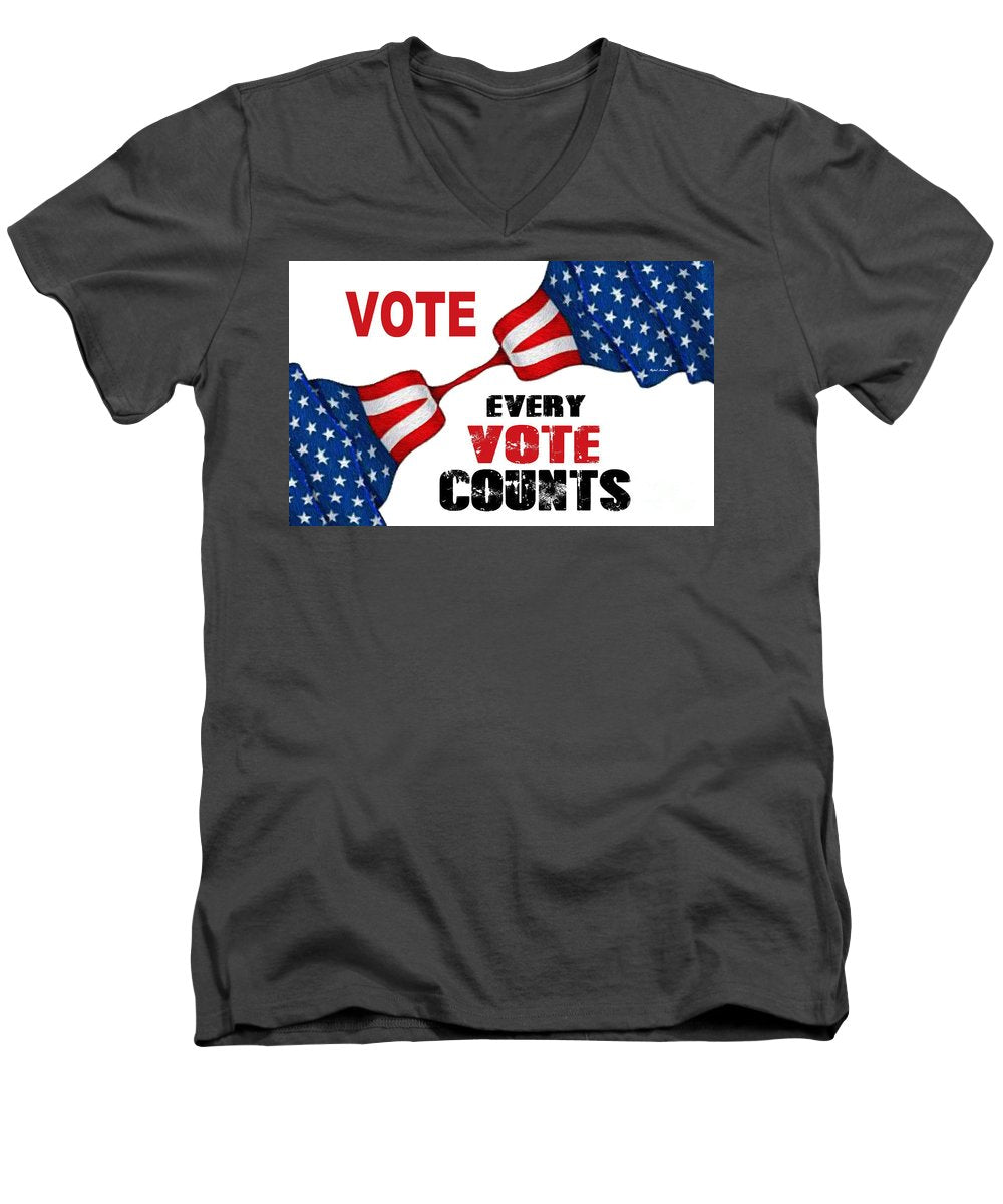 Vote - Every Vote Counts - Men's V-Neck T-Shirt