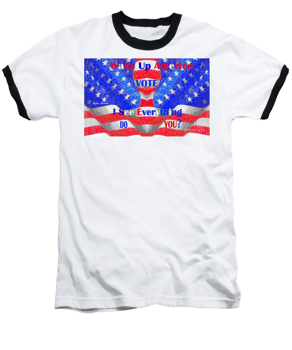 Wake Up America  - Baseball T-Shirt