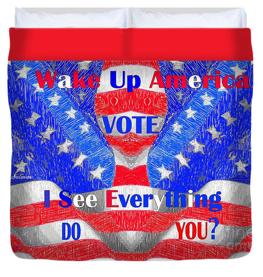 Wake Up America  - Duvet Cover