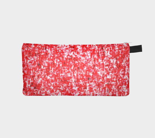 Abstract in Red and White Pencil Case