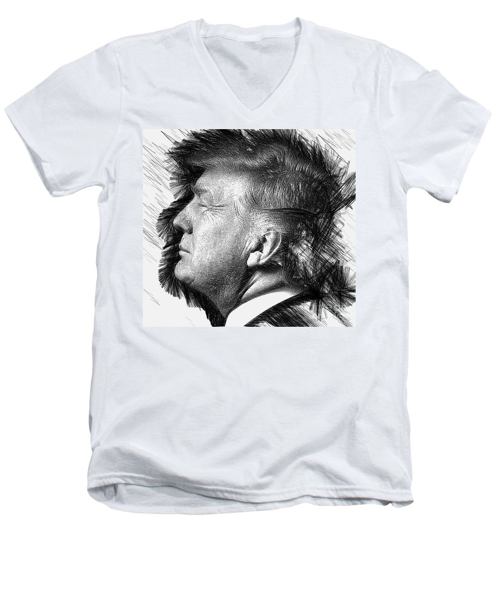 Men's V-Neck T-Shirt - Donald J. Trump