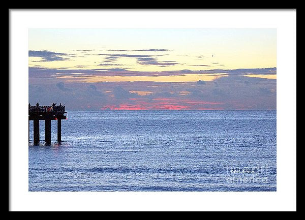 Framed Print - Sunrise In Florida Riviera