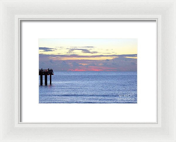 Framed Print - Sunrise In Florida Riviera