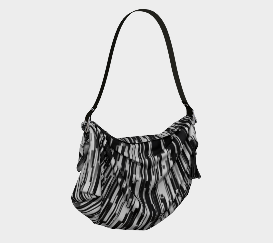 Abstract in Black and White Origami Tote